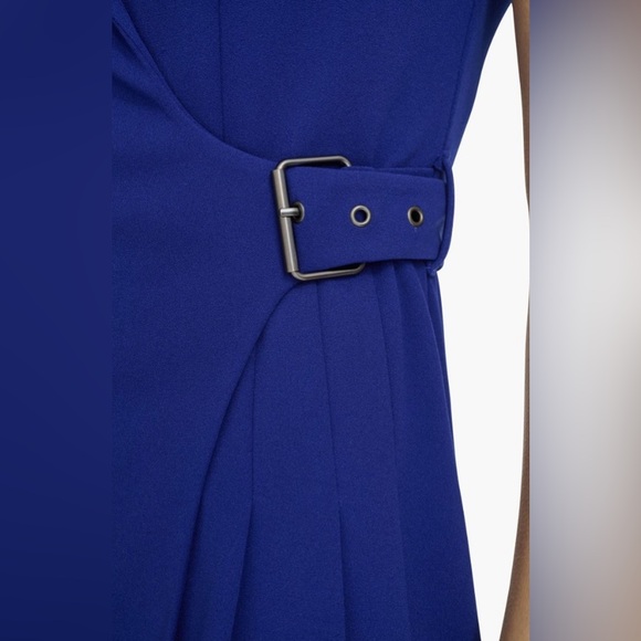 Calvin Klein Blue Sleeveless Side Buckle
Wrap Dress - Picture 5 of 5
